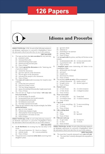 Image of Disha 126 Topic-wise English Language Previous Year Question Bank for IBPS / SBI / RRB / RBI Bank Clerk / PO Prelim & Main Exams (2010 - 2026) 10th Edition | 100% Solved General English PYQs