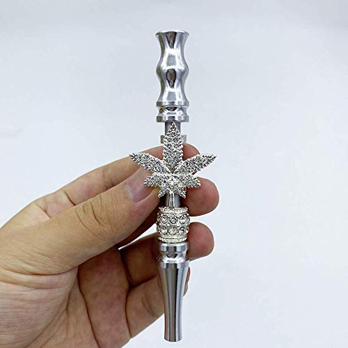 Shisha Shisha mit Strasssteinen aus Ahornblatt-Design, stumpfer Halter, Hookah Mundstück Zigarettenhalter für Männer… – Bild 3
