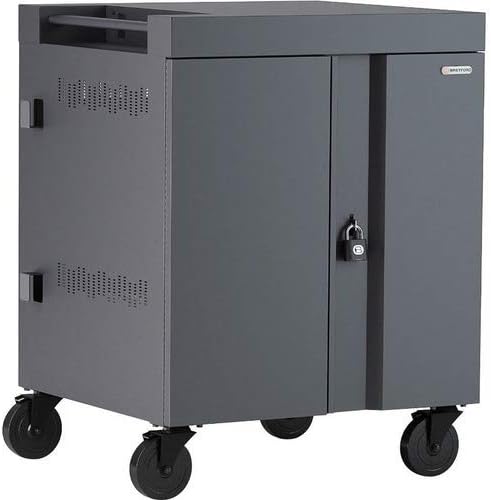 BRETFORD 36-Unit Cube Charge AC Laptop Cart (TVC36PAC-ORC)