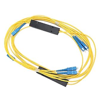 Generic 2 szt. Rozdzielacz światłowodowy 1x2 Niska Strata Wtrąceniowa Wysoka stabilność dla Komunikacji światłowodowej CATV FTTH