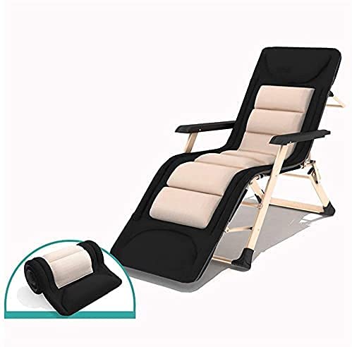 Chaise inclinable pliante super largeur 67 cm avec système de relaxation zéro gravité