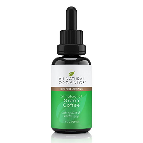 Au Natural Organics Green Coffee Oil | 100% Organic & Cold-Pressed - Moisturizes Skin & Reduces Puffy Eyes, Face, Nails & Hair - Rich In Phytosterols | 1 Oz (30 Ml) #TOP7