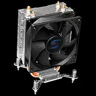 CPU Air Cooler Fan 90mm Single-Tower with 2 High-Performance Copper Heat Pipes 1800 RPM Immensely High Airflow Aluminium Heatsink Cover for LGA 775/115X/1151/1366/1200/1700 A2S-i