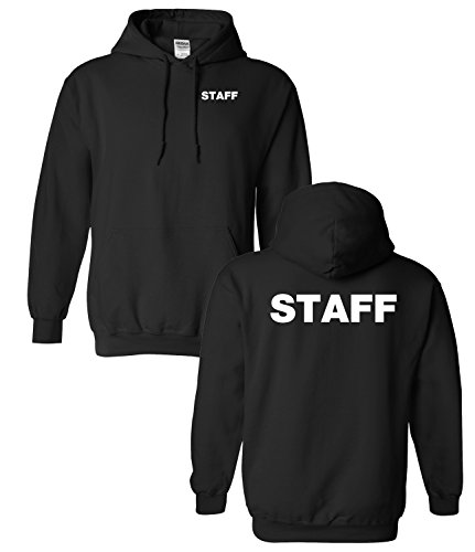Staff Pullover Hoodie Silkscreen Front & Back 13649