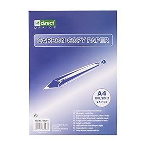 D.RECT Carbon Paper, carta velina, DIN A4, 25 fogli