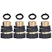 4 Zestaw Adapter do Węża Ogrodowego Złączki do Węża Mosiężnego Adaptery Z Uszczelkami Złączki do Węża Złączki Szczelne do Węży Ogrodowych Pralki do Nawadniania
