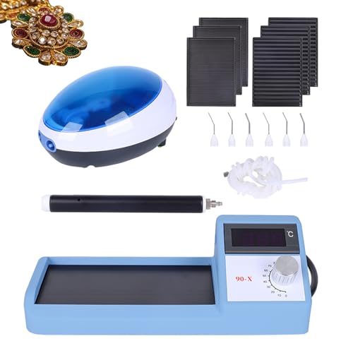 Máquina de montaje de cera, térmica al vacío de 70 W, perilla de temperatura ajustable, pantalla electrónica, ideal para joyería y pequeños talleres