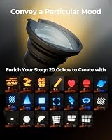 SMALLRIG RF10C RGB-LED-Flashlight Taschenlampe, 7500mAh, 20 Musterfiltern – Ansicht 2