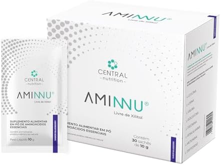 Aminnu - Central Nutrition | Aminoácidos Essenciais - Sem Xilitol...