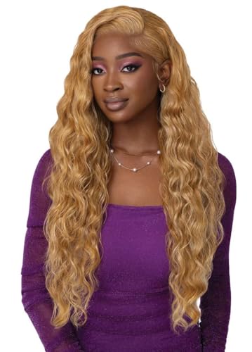 Outre Lace Front Wig - Perfect Hair Line 13X4 - Swoop Series - Swoop 7 (JET BLACK 1)