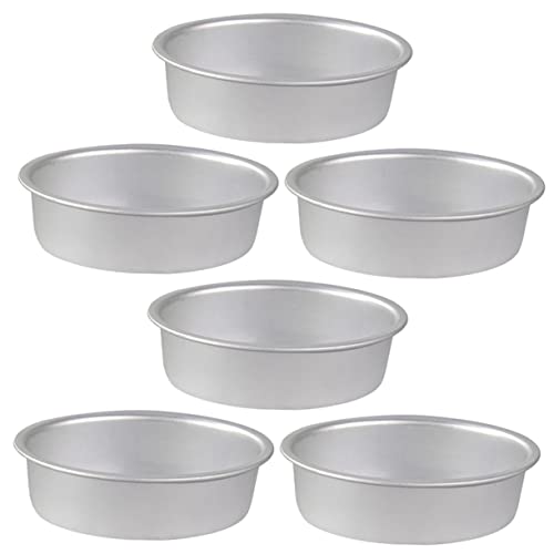 Doitool 6Pcs Muffin Tartlet Stick Baking Dessert Cuake Cheesecake Quiche Making Egg Shape Desserts Pan Aluminum Mini For Cookie Chocolate Pans Bread Round Cake Molds Bowl Tart Non Cheese #TOP6