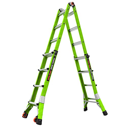 Little Giant Ladder Systems Dark Horse 2.0, M17, 17ft, Multi-Position Ladder, Fiberglass, Type 1A, 300 lbs Weight Rating, (16117-001) by Little Giant - Image 6