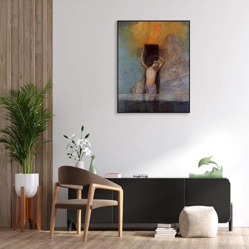 Impression sur toile Odilon Redon Christ en croix pour décoration chambre - 2