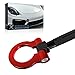 Price comparison product image Xotic Tech Sport Track Racing Style CNC Aluminum Screw-on Tow Hook Front Bumper Compatible with Porsche Panamera, Carrera 911 991 (Red)