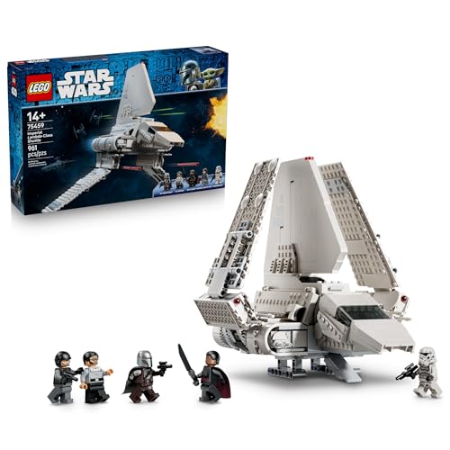 LEGO Star Wars: The Mandalorian Imperial Lambda-Class Shuttle - Collectible Building Set for Boys & Girls, Ages 14+ - with 5 Minifigures - Gift Idea for Teens - 75459