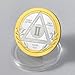 2 Year Sobriety Coin - Golden Floral Triangle HA AA Medallions and Sobriety Chips AA Coins - Ideal Alcoholics Anonymous Sobriety Gifts for Men & Women Celebrating Recovery and Living Clean