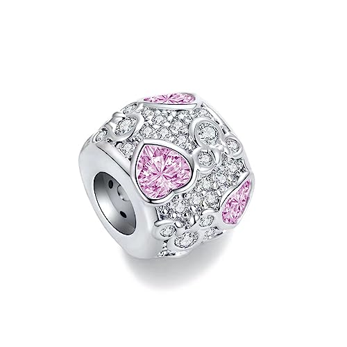 Mouse Animal Cartoon Charm Birthstone Bead for Pandora Bracelet Necklace2