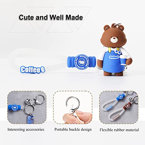 Honyjoom Kawaii Keychain Bear Keychain Cartoon Cute Keychains For Women Men Boyfriend Best Friend Car Backpack Charms #TOP2