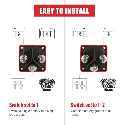 image for PEUTIER Boat Battery Disconnect Switch, 6007 m-Series Battery Switch S