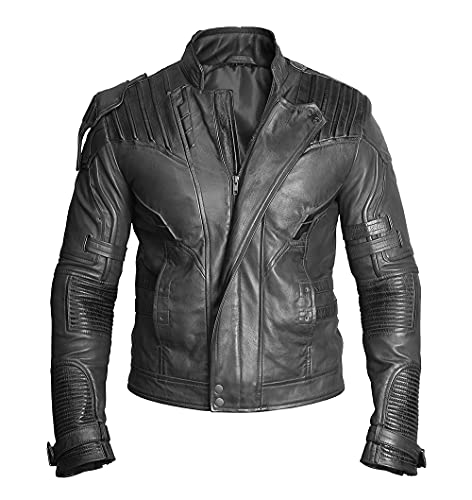 Guardians Of The Galaxy Star Lord Chris Pratt Coslay Costume Genuine Cow Leather Formal Jacket