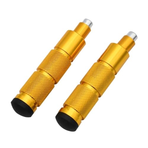 Repose-pieds moto Yamaha aluminium M8 jaune : pédales de rechange pour scooter