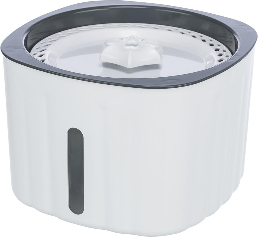 See full amazon price history chart for Trixie Drinking Fountain Flower Water Dispenser for Dogs and Cats, Pet Water Fountain, Provides Filtered Water - 2 L, 7L × 5W × 7H inch (White and Grey) Trixie Drinking Fountain Flower Water Dispenser for Dogs and Cats, Pet Water Fountain, Provides Filtered Water - 2 L, 7L × 5W × 7H inch (White and Grey) (B0CGM5F2MD) Amazon Price History, Amazon Price Tracker