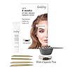 Godefroy Instant Eyebrow Tint – Medium Brown Eyebrow Capsule Tint for Long Lasting Colour – Easy to Use Brow Tint Kit Includes 4 Applications