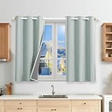 Runyéla 100% cortina térmica aislante antifrío 90 x 120, decoración interior vestidor salón dormitorio