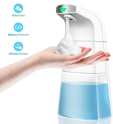 Banic Automatic Soap Dispenser, Touchless Foaming Soap Dispenser, Hands Free Countertop Soap Dispensers