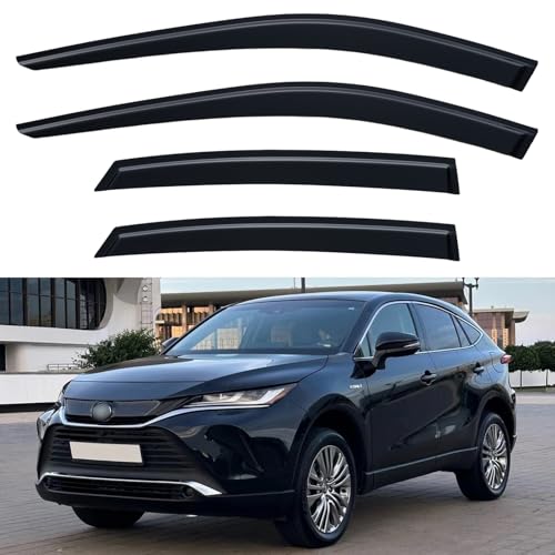 Image of Window Visors Rain Guards for 2021 2022 2023 2024 Toyota Venza, Out-Channel Window Vent Wind Deflectors Visors Shades for 21 22 23 24 Venza LE Nightshade Limited