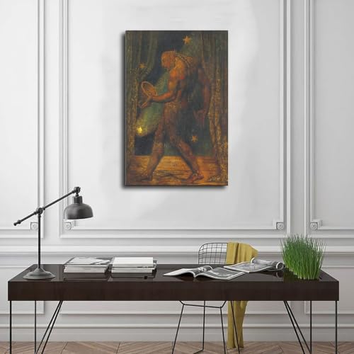 Affiche Le Fantôme d'une Puce William Blake avec cadre 20x30 cm - 3