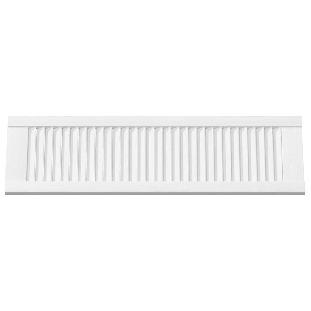 Genérico Puerta de Armario de Lamas Blanco 99x29,5 cm,Bricolaje,Accesorios de Bricolaje,Ferretería para armarios,Puertas de armarios-4015906