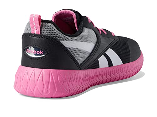Reebok Girls Flexagon Energy 3.0 Cross Trainer, Black/White/True Pink, 6.5 Little Kid