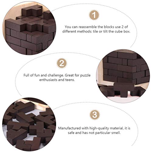 NUOBESTY Quebra-Cabeça de Madeira de Luxo 3D Teaser Kongming Bloqueio Gavetas Mágicas de Madeira Pre