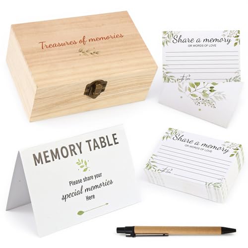 Nymblis Funeral Favours, Memory Box Set with 100 Pcs Memoria