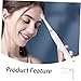 PACKOVE 1set Sonic Electric Toothbrush Oral Cleaning Brush for Adults Boys and Girls Cleaner Toothbrush Makeup Remover Facial Beauty Stick Portable Compact