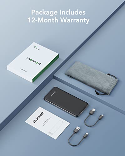 Charmast Usb C Power Bank, 26800Mah Portable Charger Usb C, Slim Thin 3A High-Speed Battery Pack Type C With 3 Input & 4 Output Compatible With Iphone, Ipad, Samsung, Pixel More #TOP7