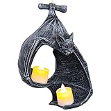 Bat Tealight Candle Holder Gothic Wall Sconce Figurine Holder Halloween Hanging Decoration for Firep