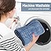 Heizkissen, 80 * 60 Cm Schnellheiztechnologie Elektrisches Wärmekissen mit Automatischer Abschaltung und 6 Temperaturstufen, Heizkissen für Rücken, Schulter, Bauch, Nacken, Maschinenwaschbar