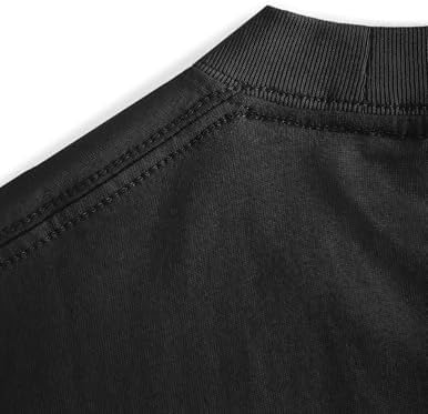 Vamtac Midweight Cotton T Shirts for Men Loose fit Short Sleeve Shirts Crewneck Tee