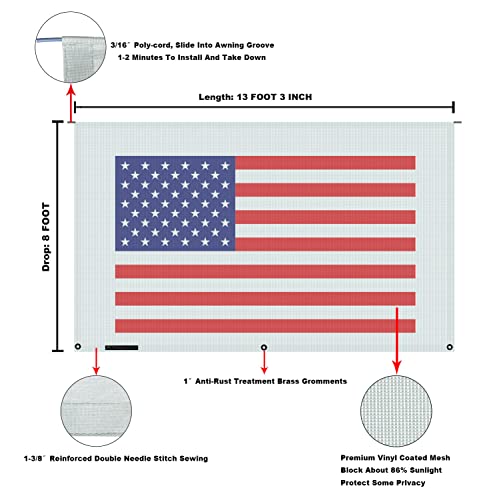 Image of RV Awning Mesh Sun Shade Screen for Motorhome Camper Trailer Sunshade