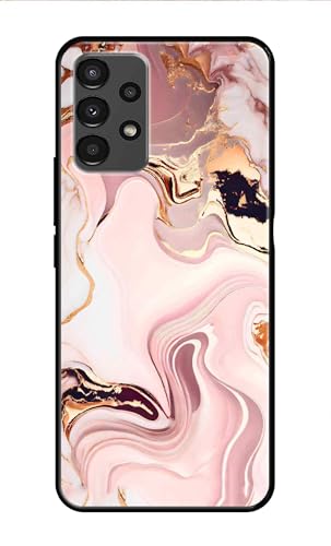 Image of Metal TPU Printed Back Cover for Samsung Galaxy A13 4G (Marble Design -J1) 360 Degree Protection | Camera Protection -25092024(AR)