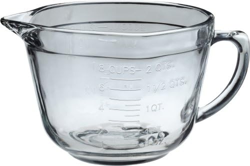 DEXAM Anchor Hocking Batter Bowl, 2.0 Litre Tempered Glass