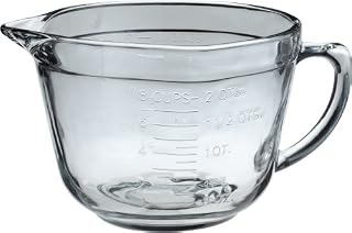 Anchor Hocking 2 Quart Ovenproof Glass Batter Bowl , Clear , 2 L