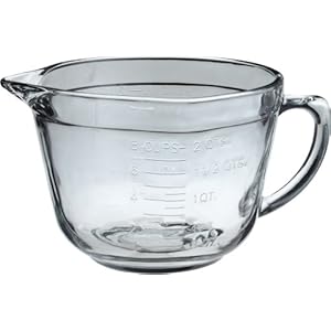 Anchor Hocking Batter Bowl, 2 Quart Glass Mixing Bowl, Non-Lidded