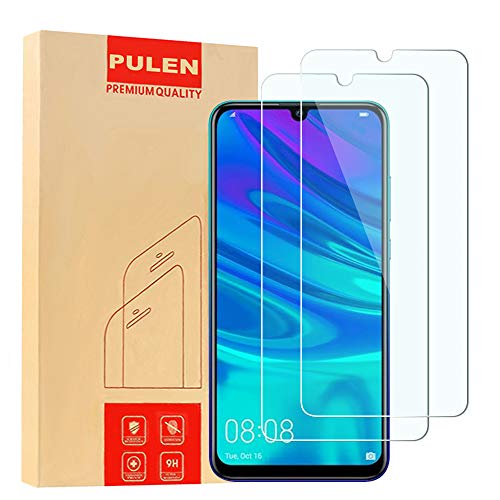 [2-Pack] PULEN Screen Protector for Huawei P Smart 2019/P Smart 2020,HD Anti-Fingerprints Anti-Scratch Bubble Free 9H Hardness Tempered Glass Film for Huawei P Smart 2019