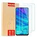 [2-Pack] PULEN for Huawei (P Smart 2019) Screen Protector,HD Anti-Fingerprints Anti-Scratch Bubble Free 9H Hardness Tempered Glass Film for Huawei P Smart 2019
