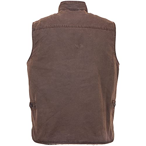 Image of OUTBACK TRADING Men's 29742 Cobar Berber Lined Cotton Outdoor Casual Western Vest