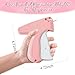 Stitch Gun for Clothes - Handheld Tagging Gun for Clothing Stitchy Quick Clothing Fixer - Includes 6 Needle, 1000 Black Fasteners & 1000 White Fasteners (Pink)