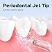 COSLUS Water Dental Flosser Replacement Heads: Only Compatible Water Dental Flosser E1, Oral Irrigator Refill Heads Jet Tips 7 Pieces